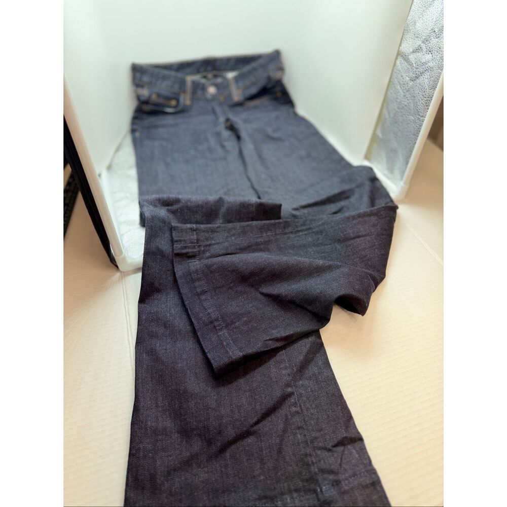 J. Crew Women's Size 4 Dark Wash Blue Ankle Length Straight Leg Jeans Cotton